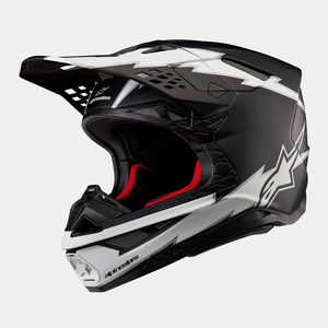 Alpinestars 2024 Supertech M10 Ampress Helmet (Black/White Matte)